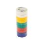   PVC szigetelőszalag 0,13 mm x 15 mm x 10 m, 5 szín, 10 db, 58752