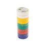   PVC szigetelőszalag 0,13 mm x 15 mm x 10 m, 5 szín, 10 db, 58752