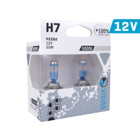   VISION IZZÓ HATÁRTALAN FEHÉR H7 12V 55W PX26D U E4 + 120%, 2 DB. CM58794