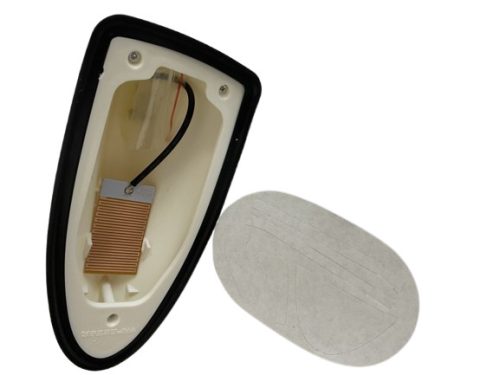 Cápauszony rádió antenna, 12V, fehér, C6111W