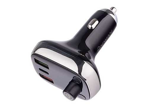 MYWAY TRANSMITTER FM-ADÓ USB-C VOLTMÉRŐVEL ÉS KIHANGOSÍTÓVAL 12 / 24V CM63011