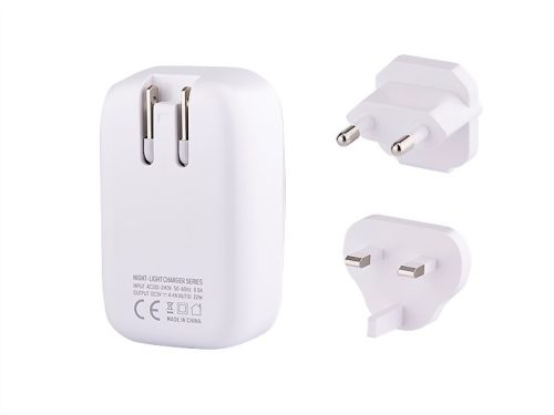 MYWAY FALI TÖLTŐ ÉRINTŐKÉPERNYŐS LED-ES LÁMPÁVAL + ADAPTEREK CM63048