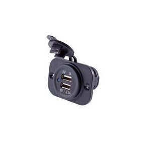 Beépített töltő 2x USB 3.1A, 12/24V, 63210