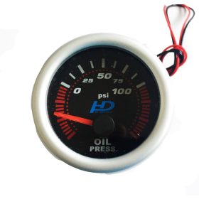 Olajnyomás mérőóra fekete számlappal LED7704BK 