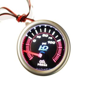 Olajnyomás mérőóra fekete számlappal LED7704BK 