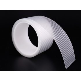   Biztonsági / díszszalag 50 mm x 3 m,White CARBON szerkezettel,  86807