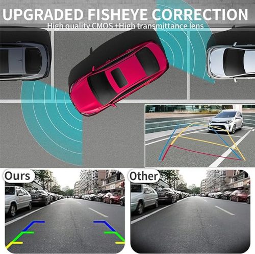 Tolatókamera, fekete,12V,170 fok látószög, AV-BG980BK