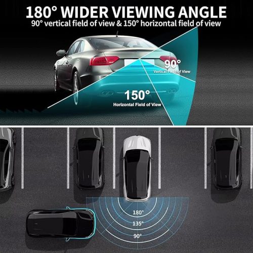 Tolatókamera, fekete,12V,170 fok látószög, AV-BG980BK