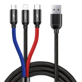 HD Autóstöltő 3in1 Voltmérővel 3.1A  AE-WF001