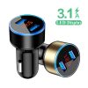 HD Autóstöltő 3in1 Voltmérővel 3.1A  AE-WF001
