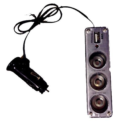 Szivargyújtó elosztó + USB /AE-WF0096USB