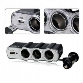 1USB + Szivargyújtó elosztó AE-WF0120-S 12/24V