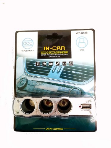 1USB + Szivargyújtó elosztó AE-WF0120-S 12/24V