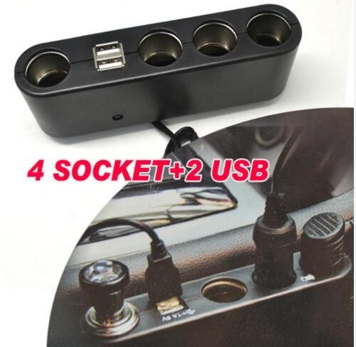 USB + Szivargyújtó elosztó AE-WF0120 12/24V