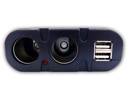 Szivargyújtó elosztó + USB 12-24V AE-WF033
