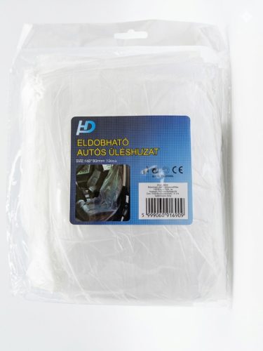 Eldobható autós üléshuzat/fólia 140*80 10db  C24620 