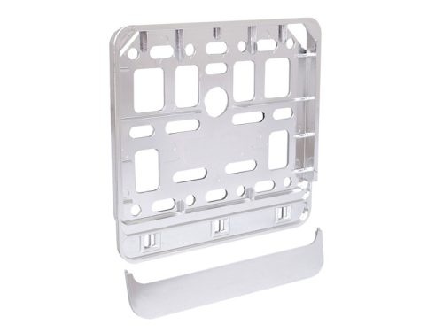 Motoros rendszámtábla keret, króm CM58480