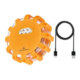   Tölthető vészjelző lámpa 12 LED + 3 LED, + USB-C kábel CM83198
