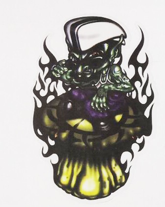 Devil 1 matrica-Ördög matrica 15CM X 15CM 