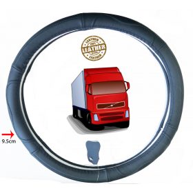 teherautós Valódi bőr furgon kormányvédő DS01BK-45CM