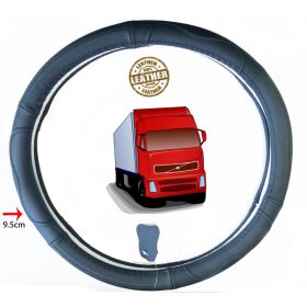 teherautós Valódi bőr furgon kormányvédő DS01BK-49CM 