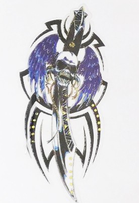 Devil 5 matrica-Ördög matrica 15CM X 15CM 
