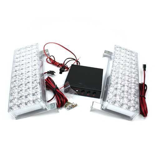 LED-es stroboszkóp kék-feher-piros FL-WS51025b