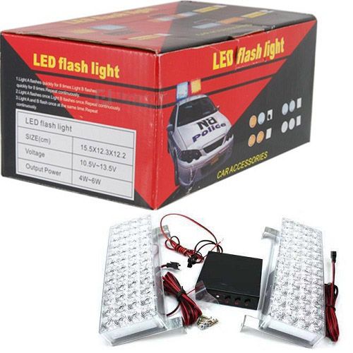 LED-es stroboszkóp kék-feher-piros FL-WS51025b