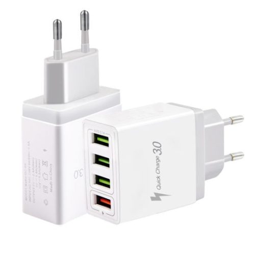 FAST CHARGER 4 portos gyorstöltő 3.0 gyors mobiltelefon-töltő GZ-15793/16759