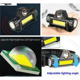   Nagy teljesítményű fényszóró LED fejlámpa akkus GZ-15824/16302