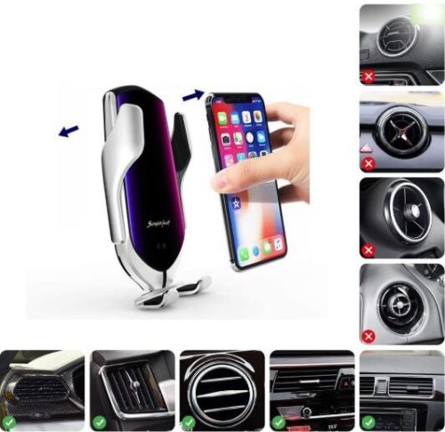 Automata infra tartó 10W wireless töltővel GZ-15964