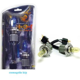   HOD Halogén izzó H4 foglalattal emelt fényerővel-sárga 12V