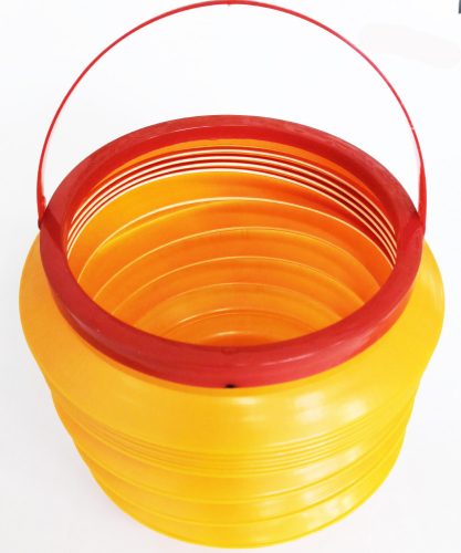 Multifunkciós összenyomható sárga vödör autókba  PL-065