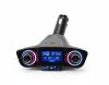 FM Transzmitter Kijelzővel AUX SD Bluetooth USB /12-24V
