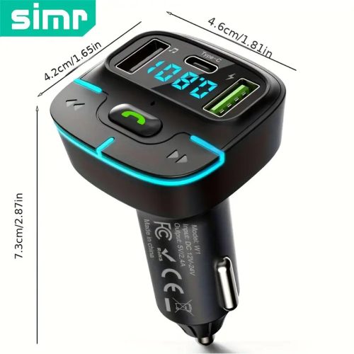 Multi-funkciós Bluetooth FM Transzmitter & töltő HF-GZ03 