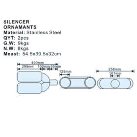 Kipufogódob rozsdamentes acél KP - HJA0088
