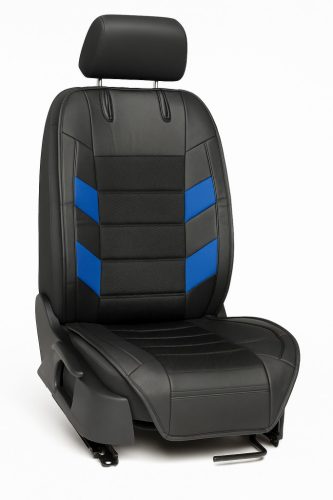 HD Ülésvédő Műbőr+Szövet Kék háttámlas HL24110BBL