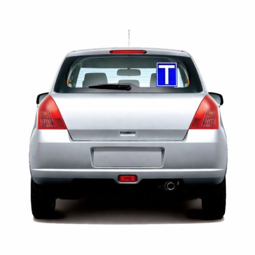 Tanuló vezető T betű Matrica 18*15cm 