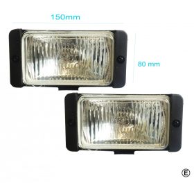   Téglalap alakú ködlámpa -keskeny- "E" jeles  (KL-HY-075)