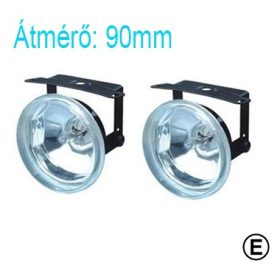   Kerek 90mm ködlámpa (szúrófényű) "E" jeles KL-HY-085X 