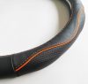 Valódi bőr kormányvédő SPORT KV-5057A - BLACK ORANGE