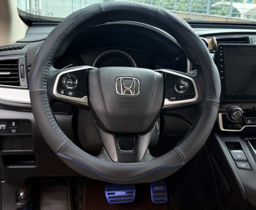 Valódi bőr kormányvédő SPORT KV-5057A - BLACK BLUE