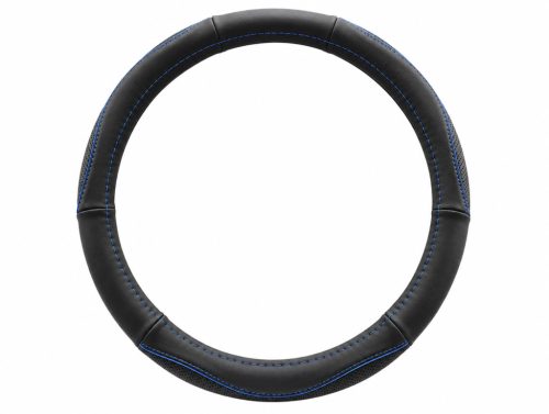 Valódi bőr kormányvédő SPORT KV-5057A - BLACK BLUE