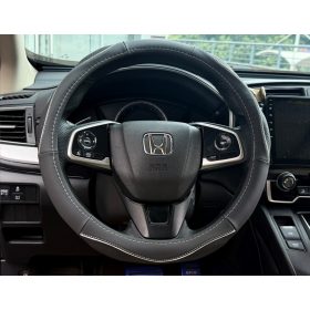 Valódi bőr kormányvédő sport KV-5057A - Black Silver