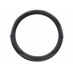Valódi bőr kormányvédő sport KV-5057A - Black Silver