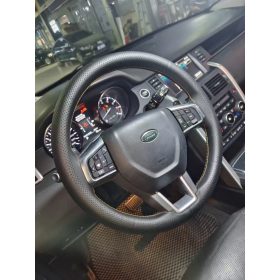 KV-HB6066  Fűzős Bőr Kormányvédő Fekete színben