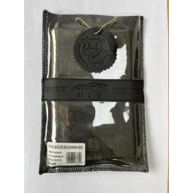 KV-HB6066  Fűzős Bőr Kormányvédő Fekete színben