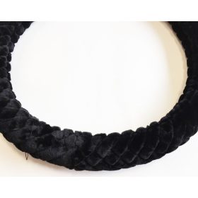 Kormányvédő fekete plüss KV-TH38536BK