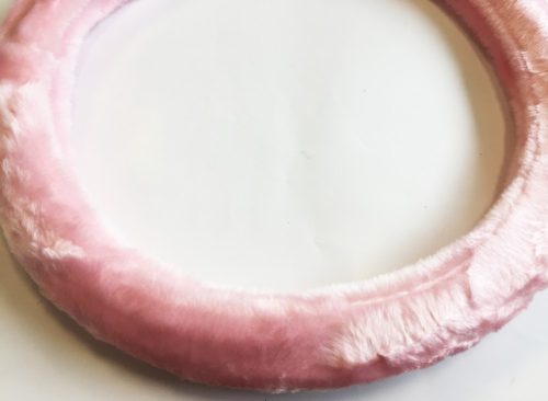 Kormányvédő PINK plüss KV-TH38536