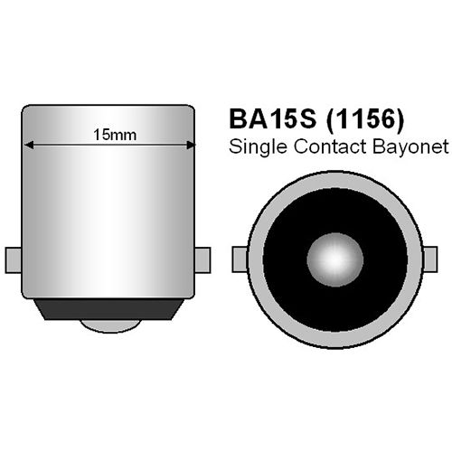LA-512Y-SJ BA15S 21W LED izzó sárga